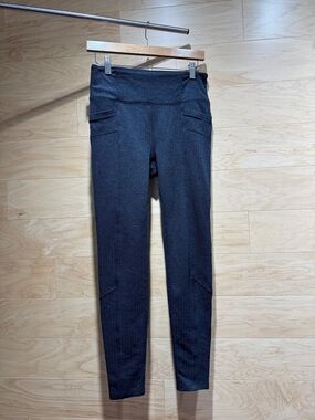 Athleta Dark Blue Heathered Leggings